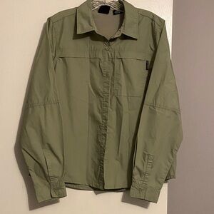 Spyder Women’s Olive Green Button Down Hiking Shirt